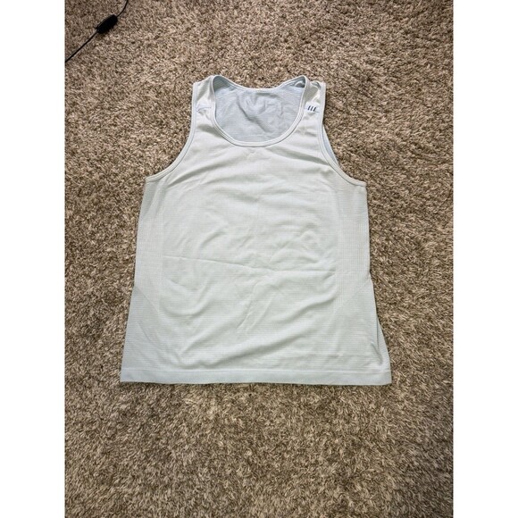 Other - Lululemon Men Metal Vent Tech Tank Top Blue Stretch Your Head Score Without Goal